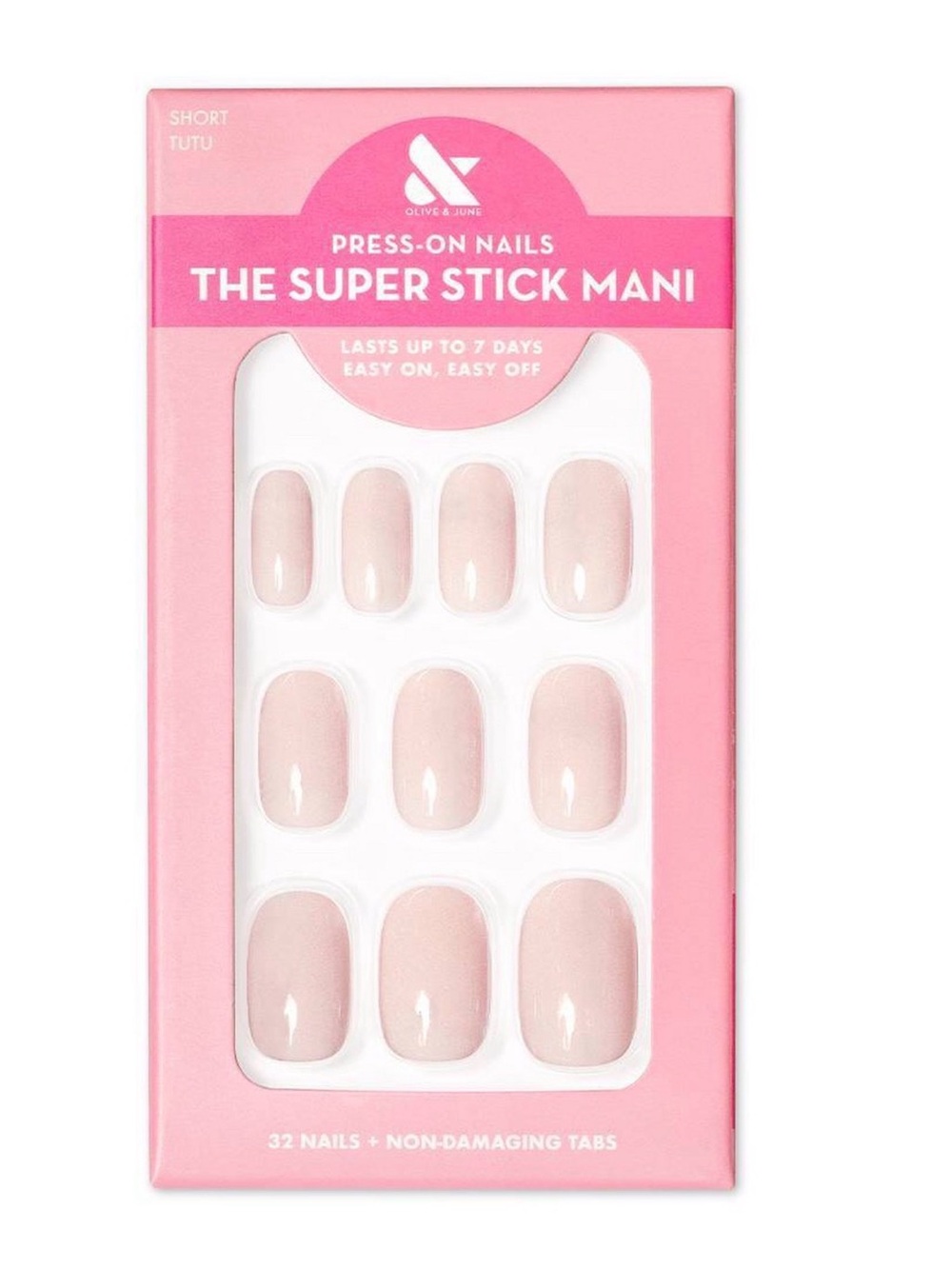 Alice + Olivia Press-On Nails in Soft Pink Nude